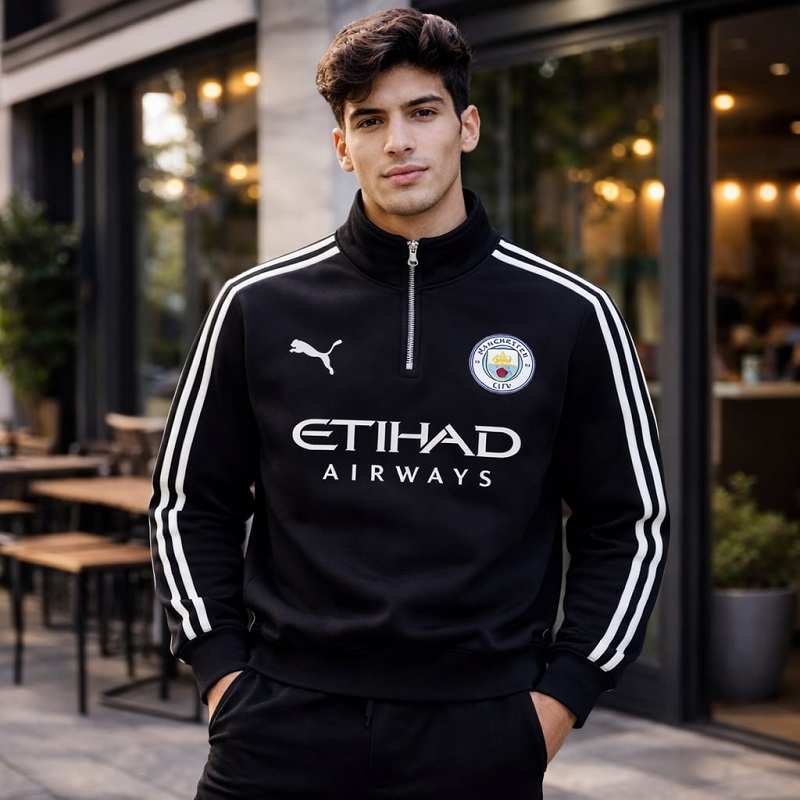 دورس نیم زیپ منچستر سیتی-مشکی